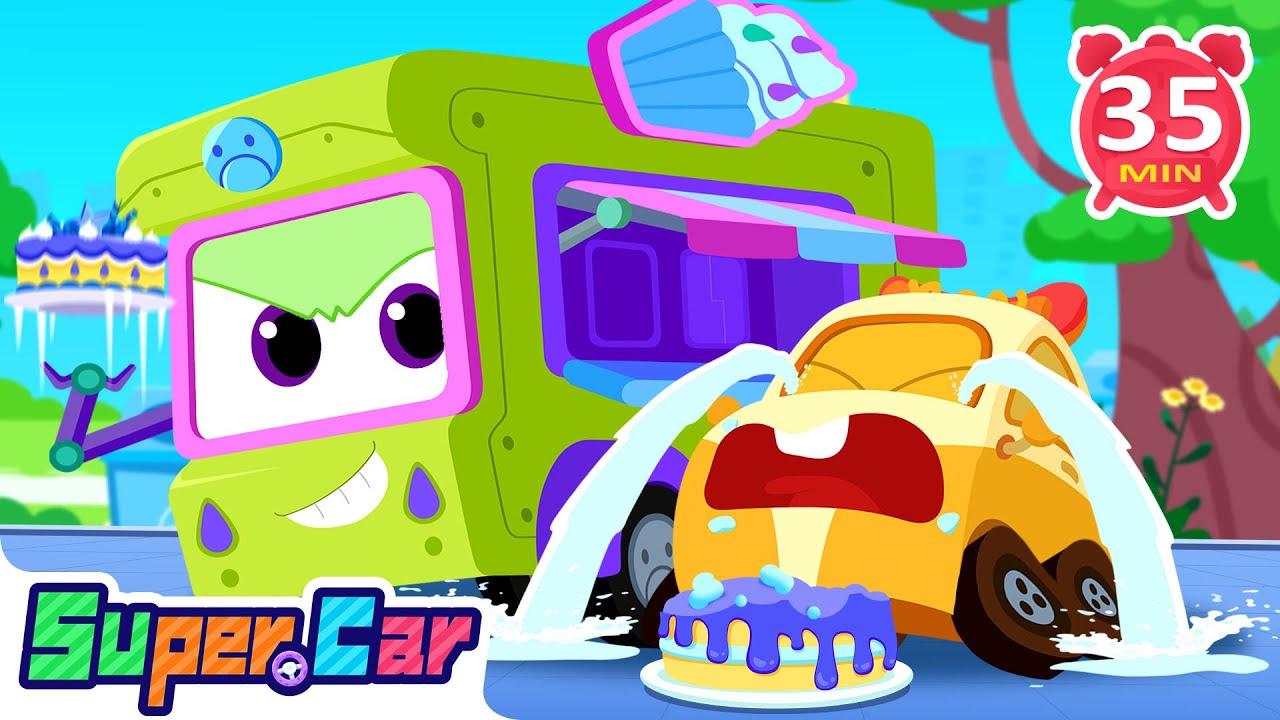 Cry Cry!😢Why Is the Food Truck So Sad?🍔 | Super Car to the Rescue!🚗💨 | Fun Kids Cartoons