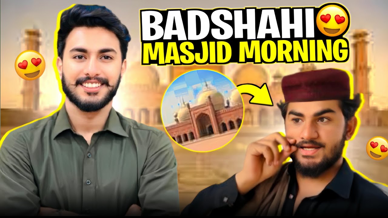 Badshahi Masjid Morning ♥️ / Mani Na Aftari time film krwa di 🙃