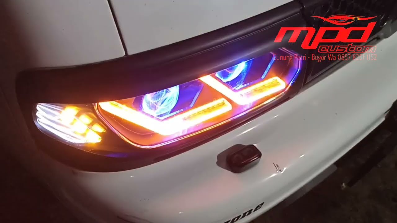 Headlamp dan Spion Custom Carry Futura || Cianjur