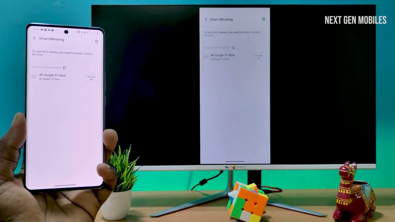How To cast your mobile screen to TV on Vivo T2 Pro in English