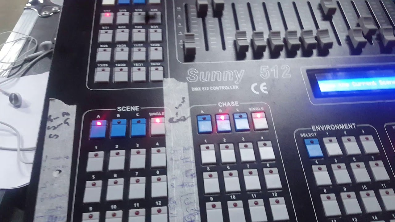 Учебное пособие по DMX-консоли Sunny 512, часть 1.