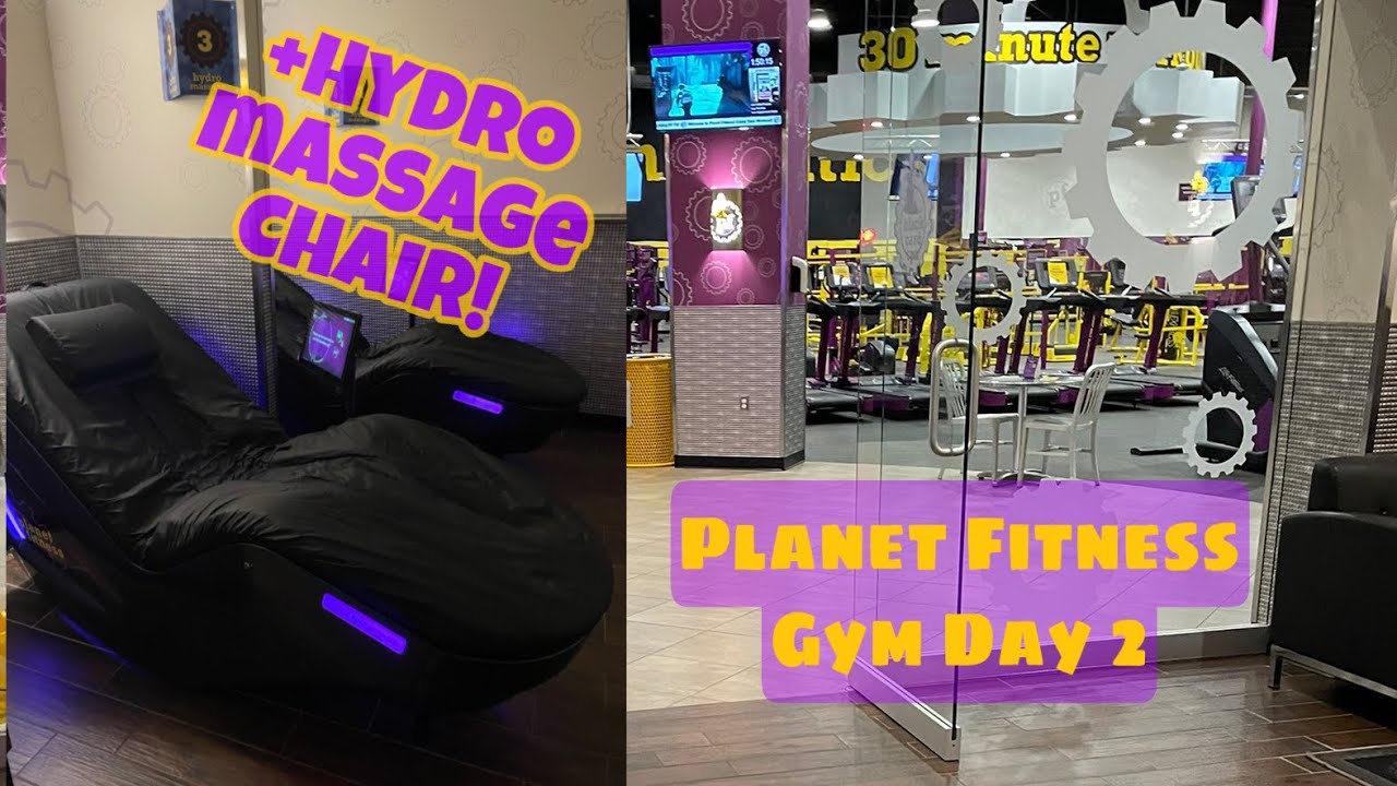 Gym Day!At PLANET FITNESS🏋🏾‍♀️Not Nails but had to Share🤗The HYDRO MASSAGE CHAIR