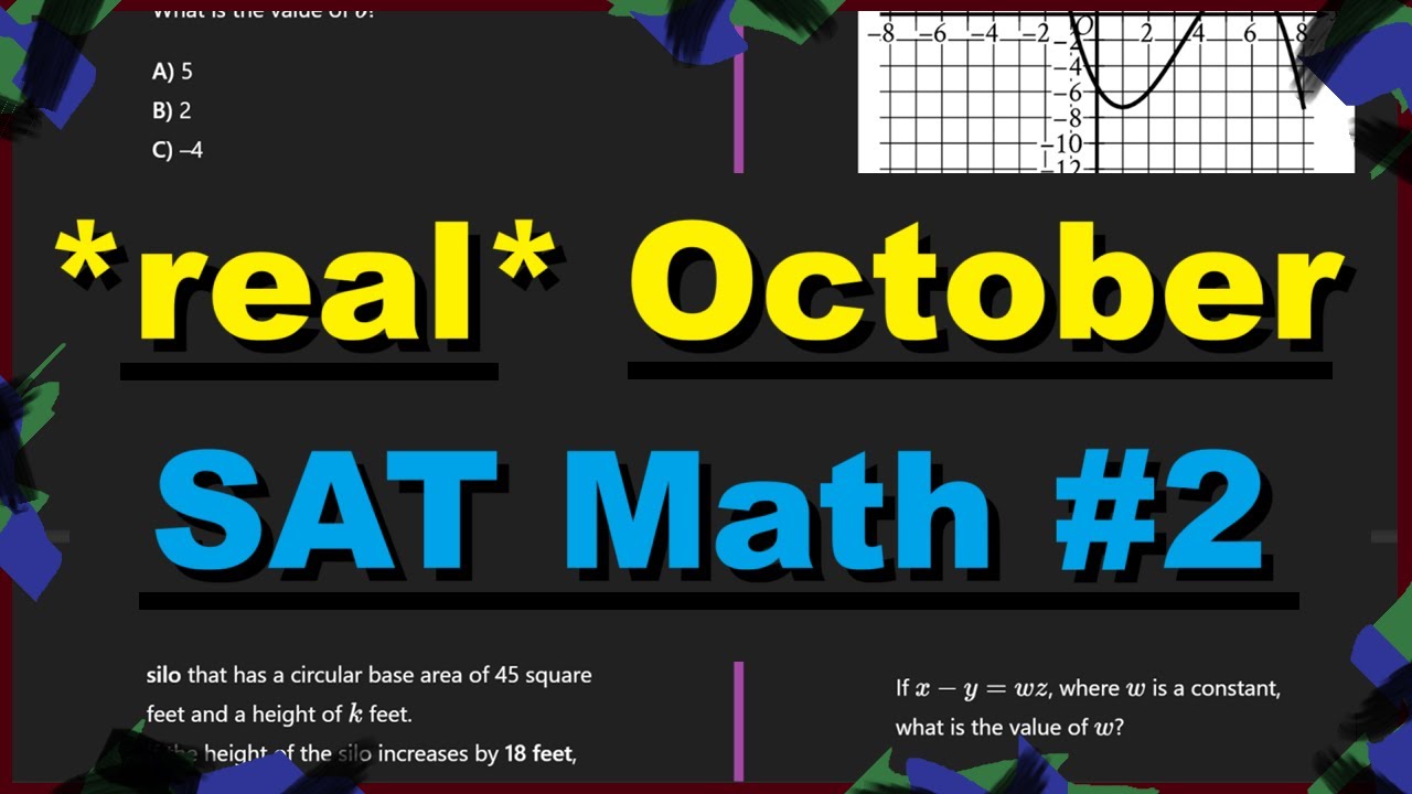*Реальный* SAT Math №2 за октябрь 2025 г.