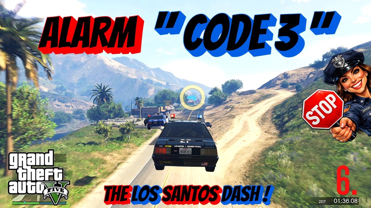 ALARM : CODE 3  THE LOS SANTOS DASH !🚨 GTA ONLINE