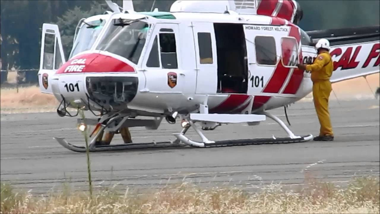 Helitack base Cal Fire Table Mountain Aviation Oroville, Ca. 2013 Swedes fire