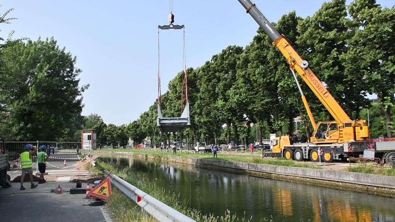 Pavia, ecco la passerella sul Naviglio