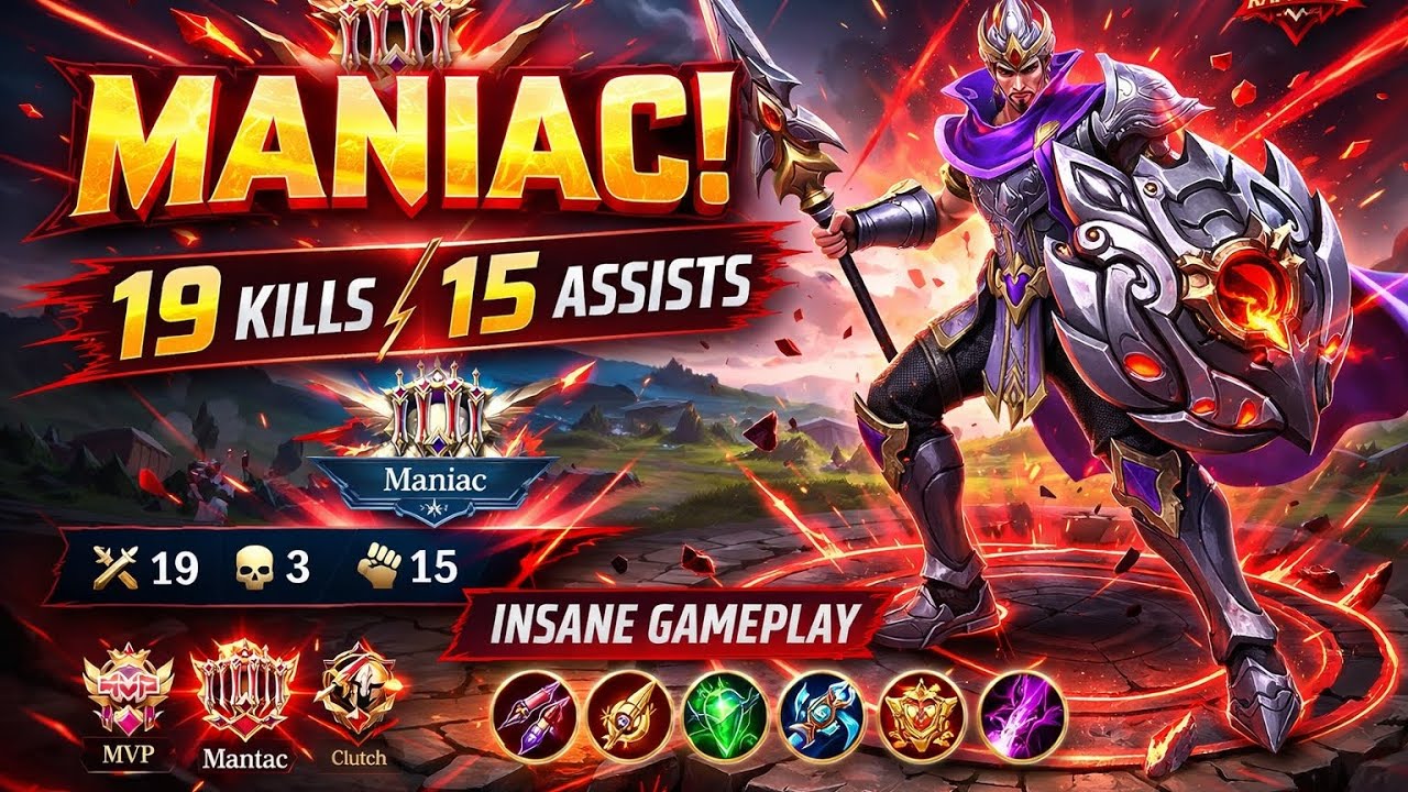 Minisitthar 19 kills Maniac 🔥 insane gameplay 👑 Moba Legend 🎮 Kysu. 