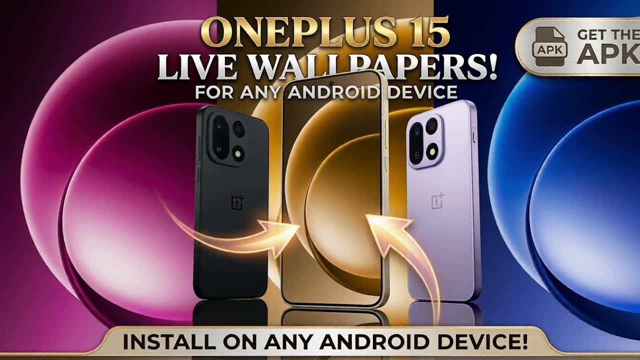 OnePlus 15 Live Wallpapers on ANY Android! (APK) Link in a Description