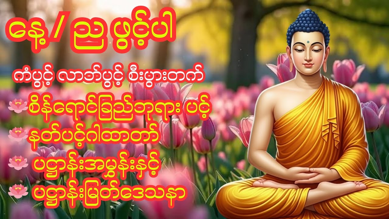 🪷🕯️🪷စိန်‌ရောင်ခြည်ဘုရားပင့်၊နတ်ပင့်ဂါထာတော်ပဋ္ဌာန်းအမွှန်းနှင့်ပဋ္ဌာန်းမြတ်ဒေသနာ🪷🕯️🪷