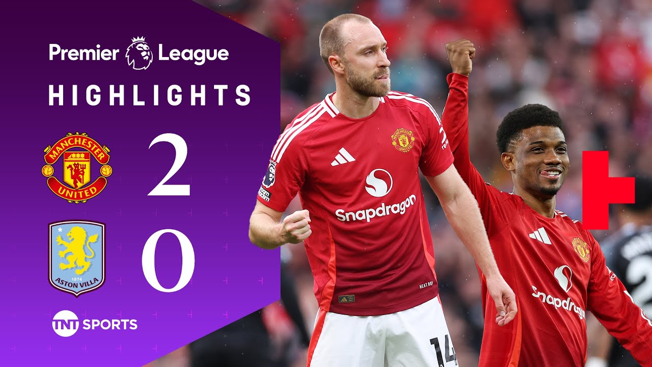 Man United End Villa's #UCL Hopes 😮 | Man United 2-0 Aston Villa | Premier League Highlights