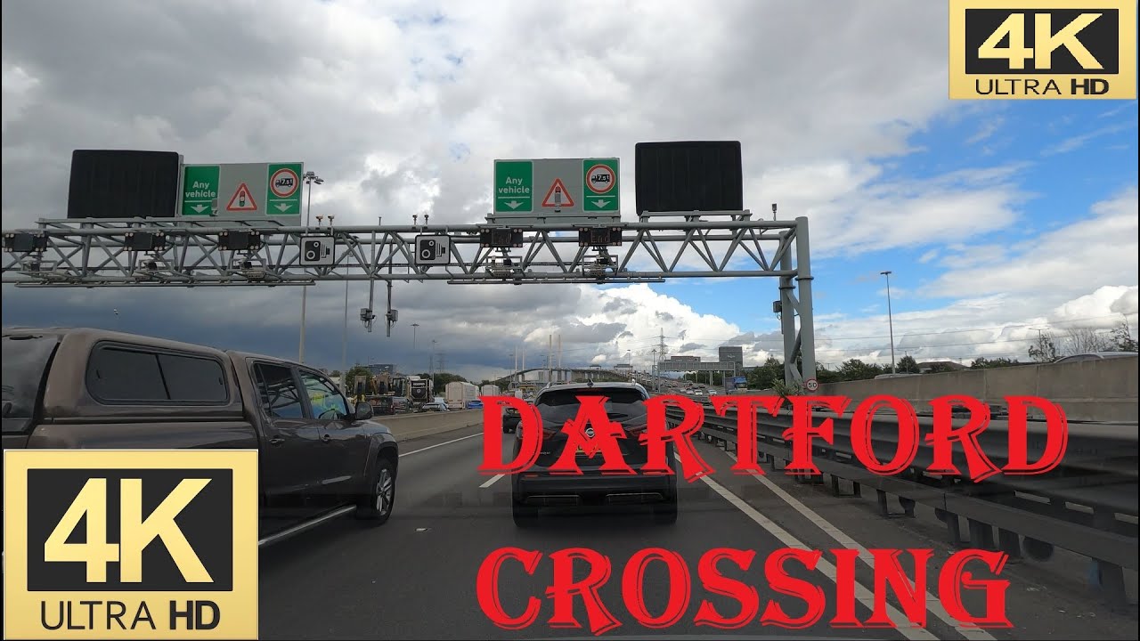 UK BY ROAD - DARTFORD CROSSING M25 | DRIVING IN UK | KENT | BRITISH TUNNEL | BRITISH MOTORWAY
