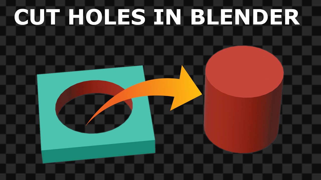 Blender: Создание отверстий в объектах — 2 метода | Для начинающих