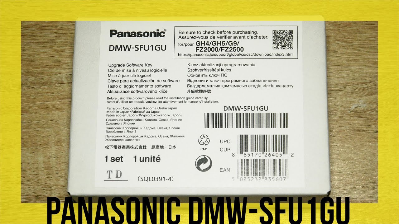 Setting up the Panasonic DMW-SFU1GU V-log Review, Demo and Unboxing.