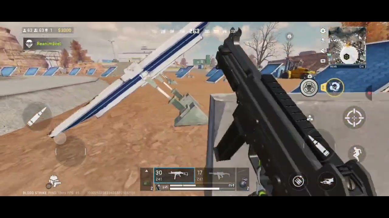 Jogando jogo de arma