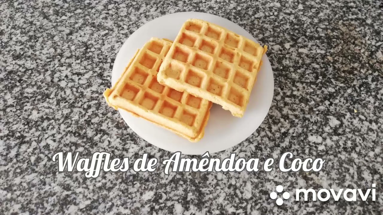 Waffles de Amêndoa e Coco | Receita EHTP