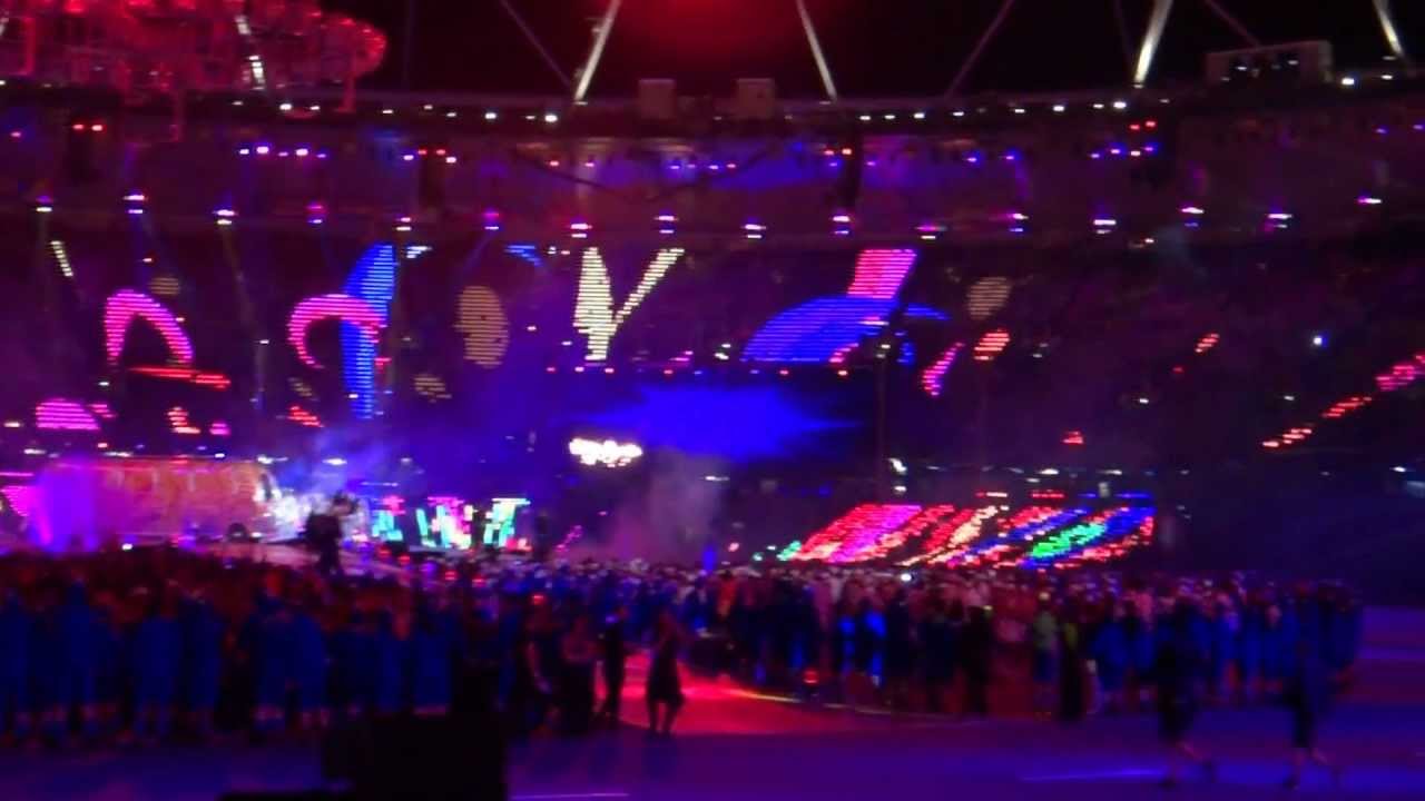 London 2012 Closing Ceremony: Russell Brand and Fatboy Slim