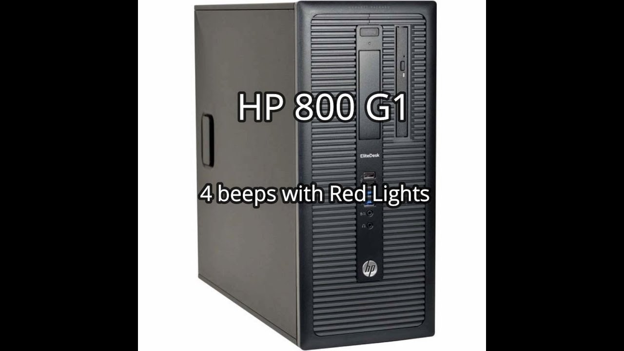HP PC Red light with 4 beeps error - Repair