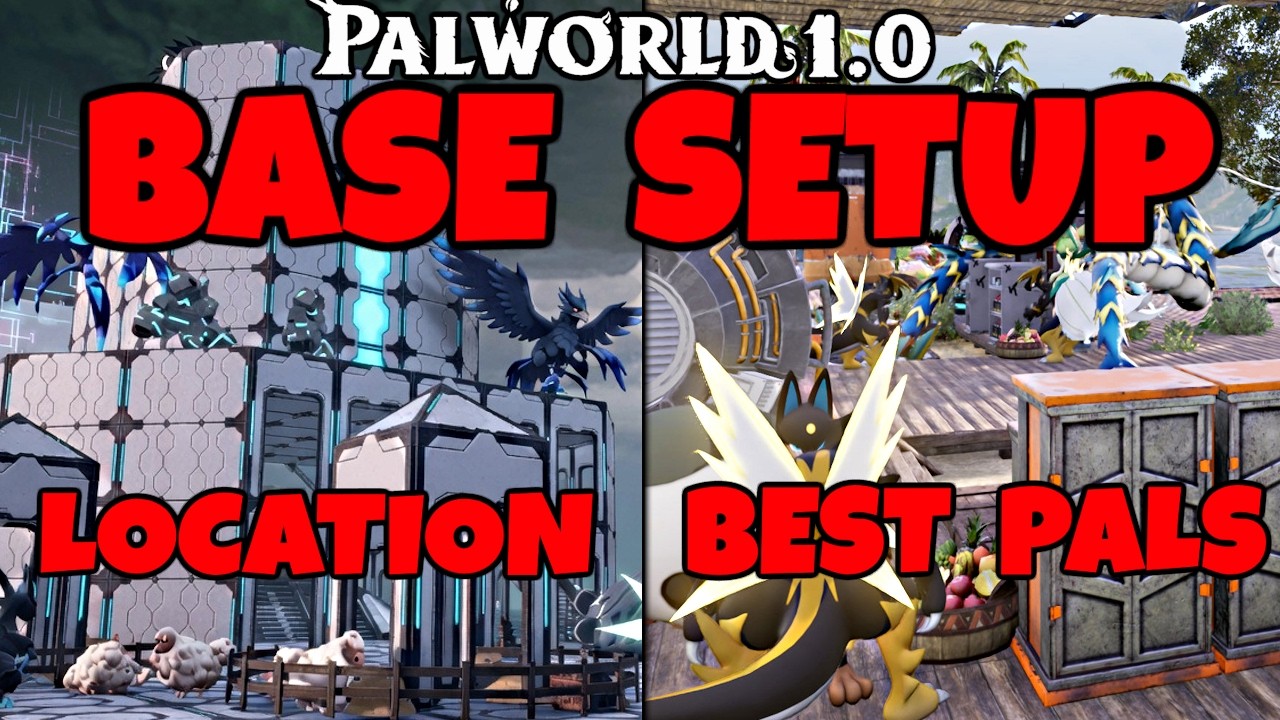 The Ultimate Base Setup in Palworld 1.0 - Best Base Pals, Location & Optimizing!