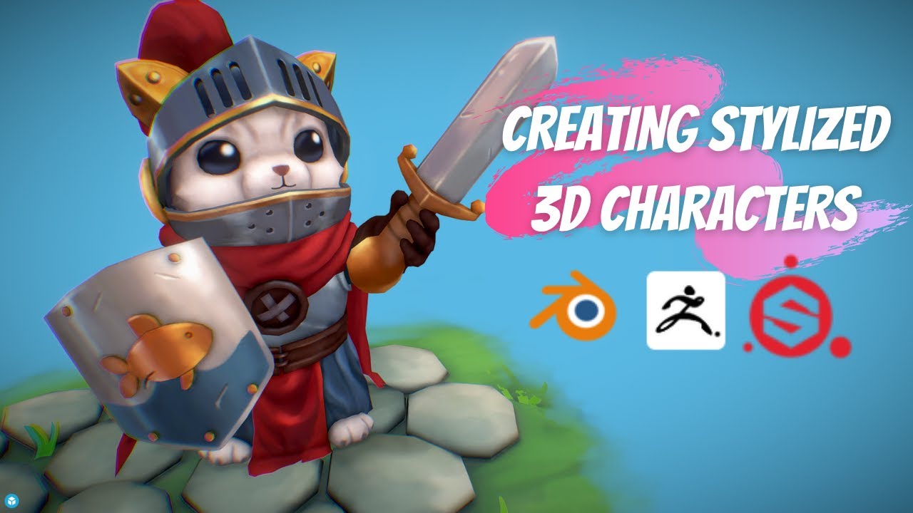 How to Create Stylized 3D Character Models in @BlenderOfficial , @MaxonZBrush  & @Substance3D