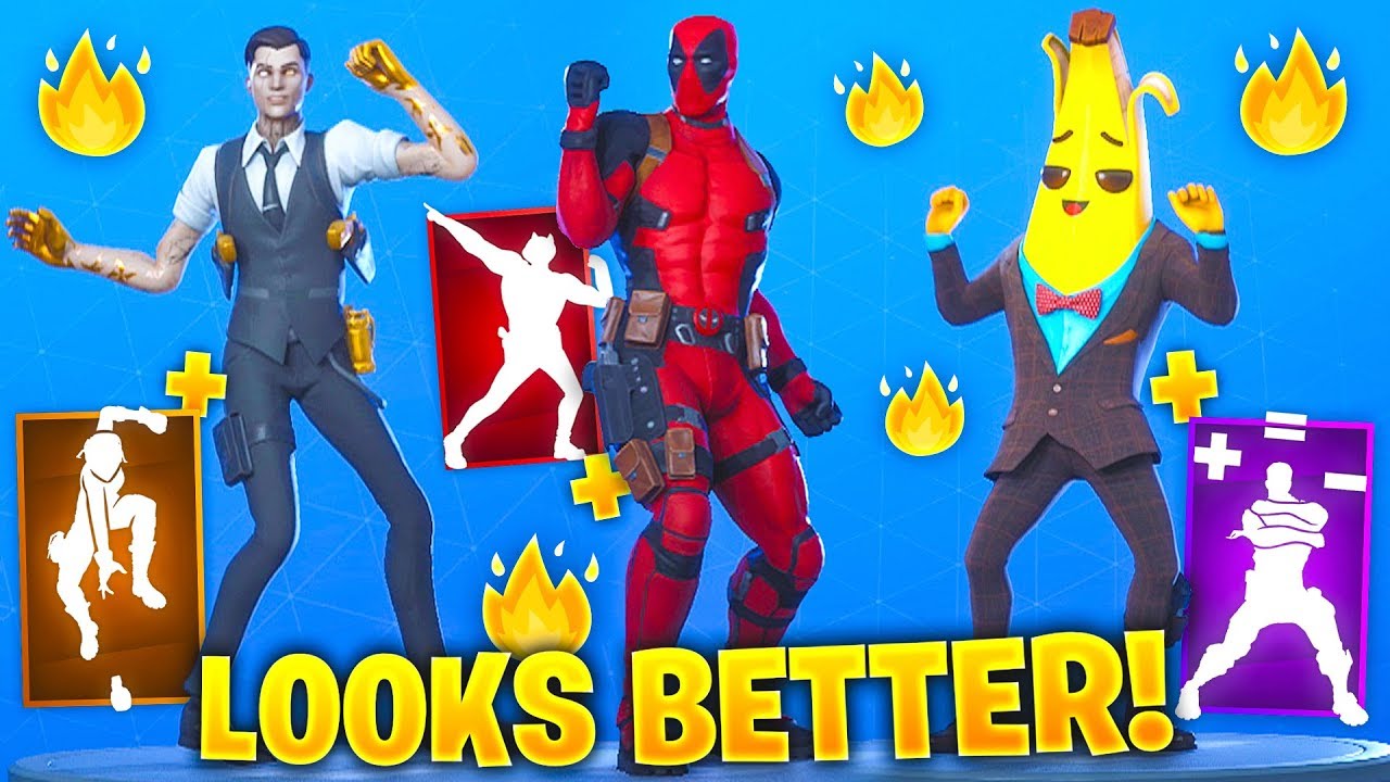 TOP 75 Fortnite Dances & Emotes Looks Better With These Skins #1 (Deadpool, Chapter 2 Season 2)