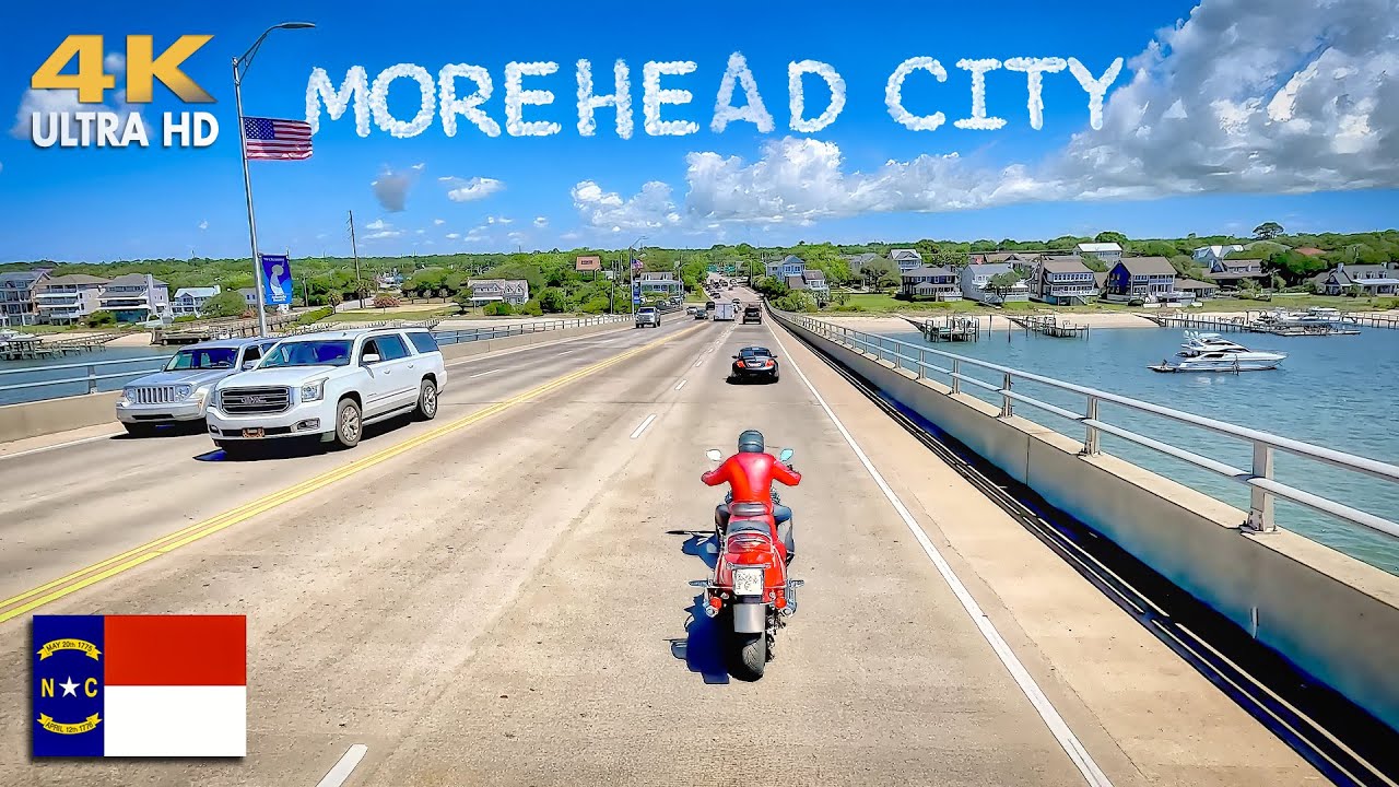 INCREDIBLE Scenic Drive – Surf City to Cedar Island, NORTH CAROLINA【4K】
