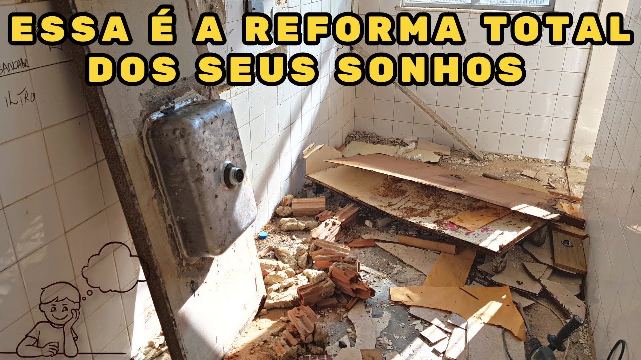 REFORMA TOTAL E COMPLETA EM APARTAMENTO ANTIGO! SALA, PAREDES, COZINHA, BANHEIRO, QUARTOS E ÁREA