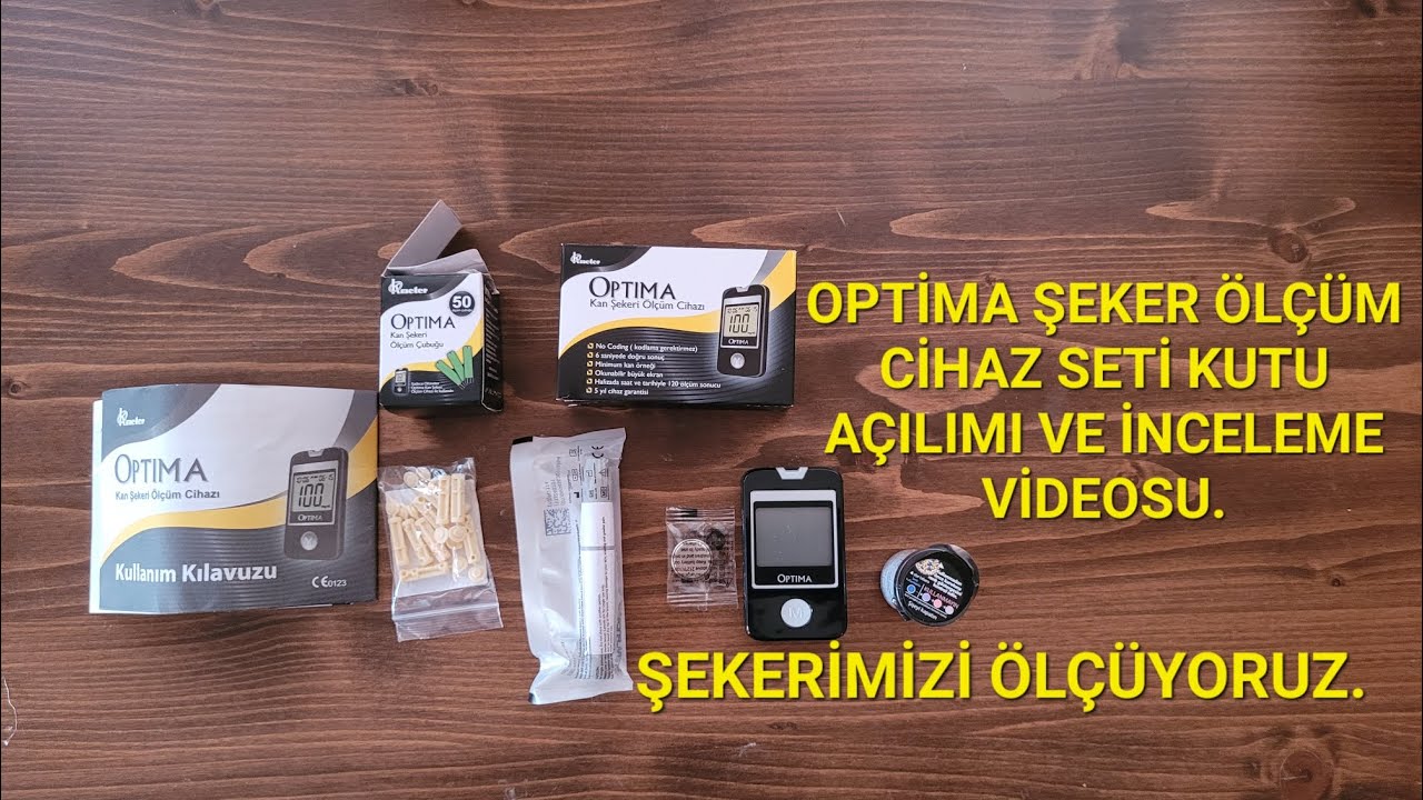 OPTİMA ŞEKER ÖLÇÜM CİHAZ SETI KUTU AÇILIMI VE İNCELEME VIDEOSU. ŞEKER NASIL ÖLÇÜLÜR #reklam