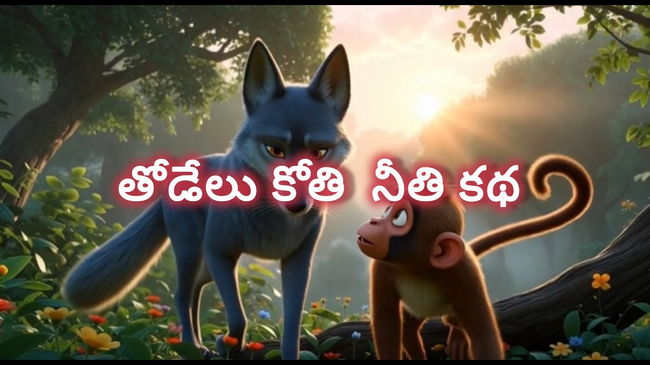 తోడేలు కోతి నీతి కథ