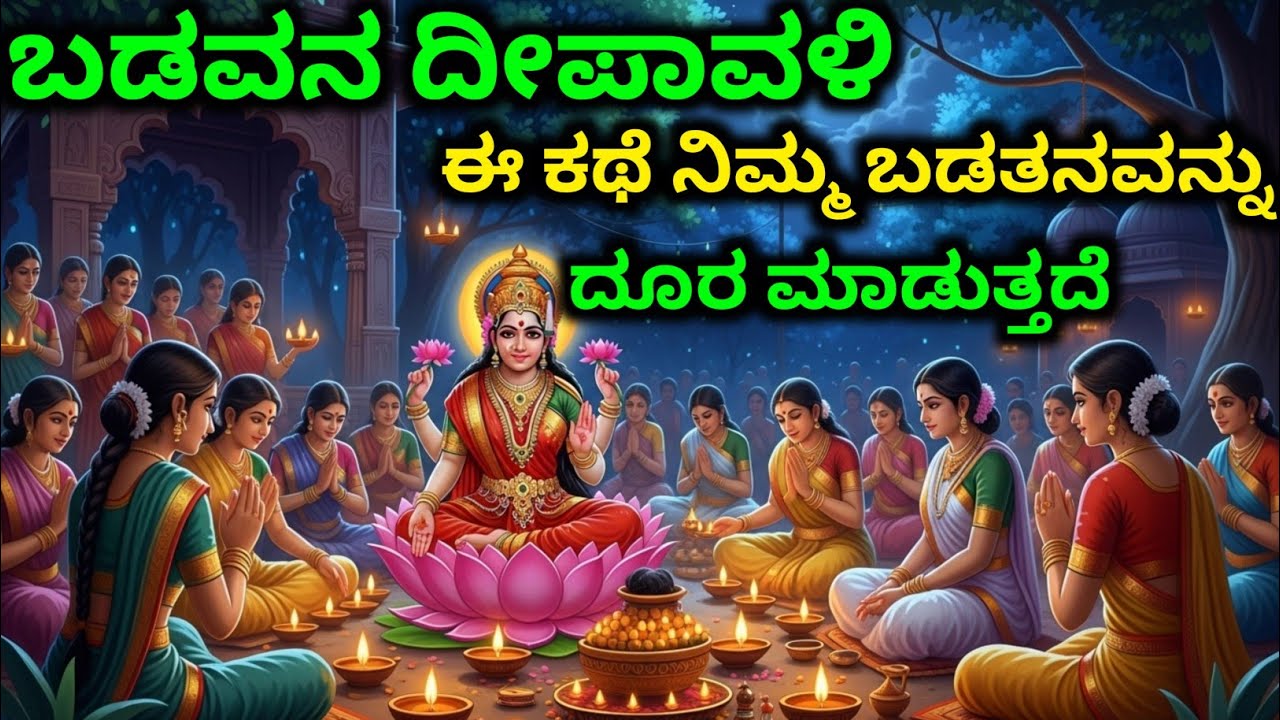 ಬಡವನ ದೀಪಾವಳಿ ಈ ಕಥೆ ನಿಮ್ಮ ಬಡತನವನ್ನು ದೂರ ಮಾಡುತ್ತದೆ|Krishnana Upadesha | Kannada Story | Dharma Lessons