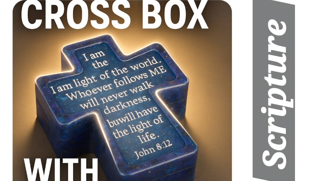 333/"Faith In Resin ✝️ Cross Box With Scripture /INTORESIN Mold 