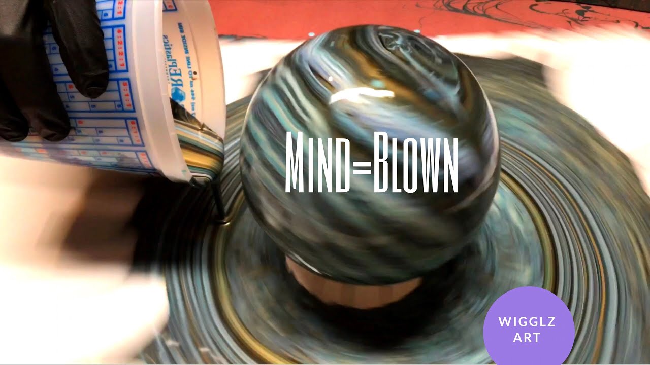 Fluid Painting 3D Extreme Technique!! Acrylic Pouring so Satisfying to Watch!! Please Share!!