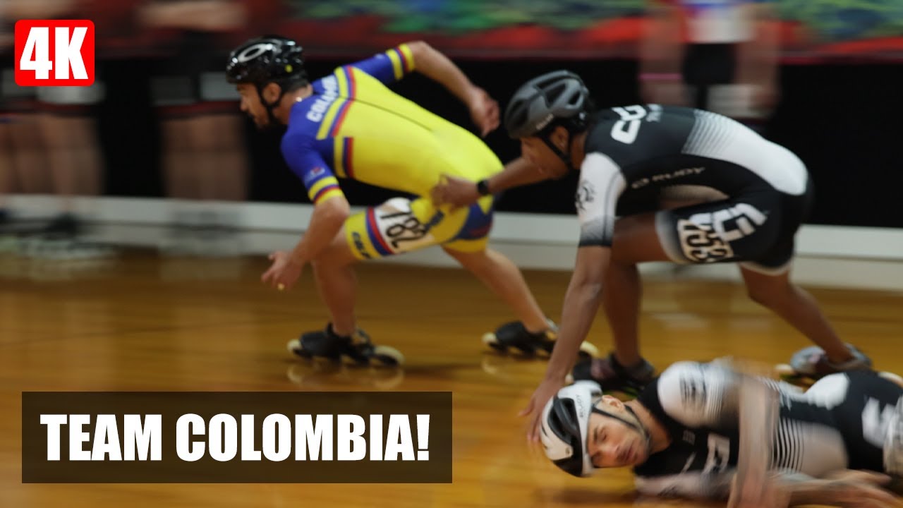 Colombia National Team Inline Speed Skating Race Highlights Indoor Orlando 2021