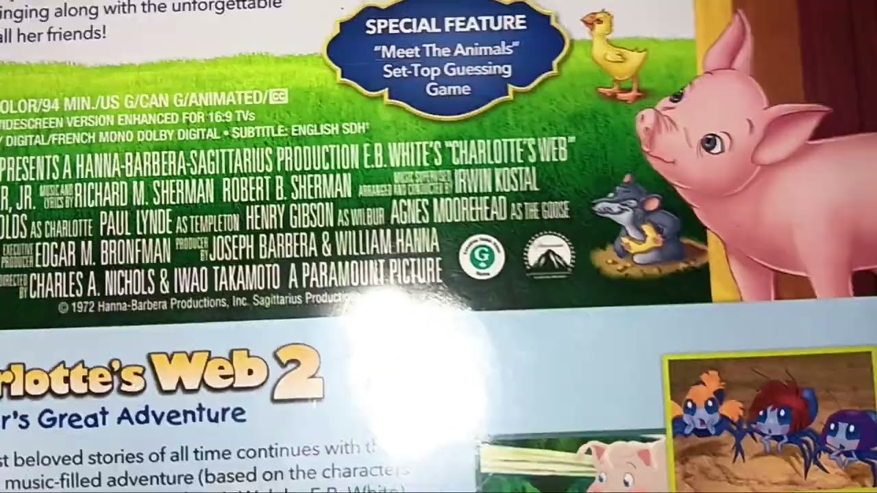 Charlotte's Web 2-Movie Collection DVD Review.