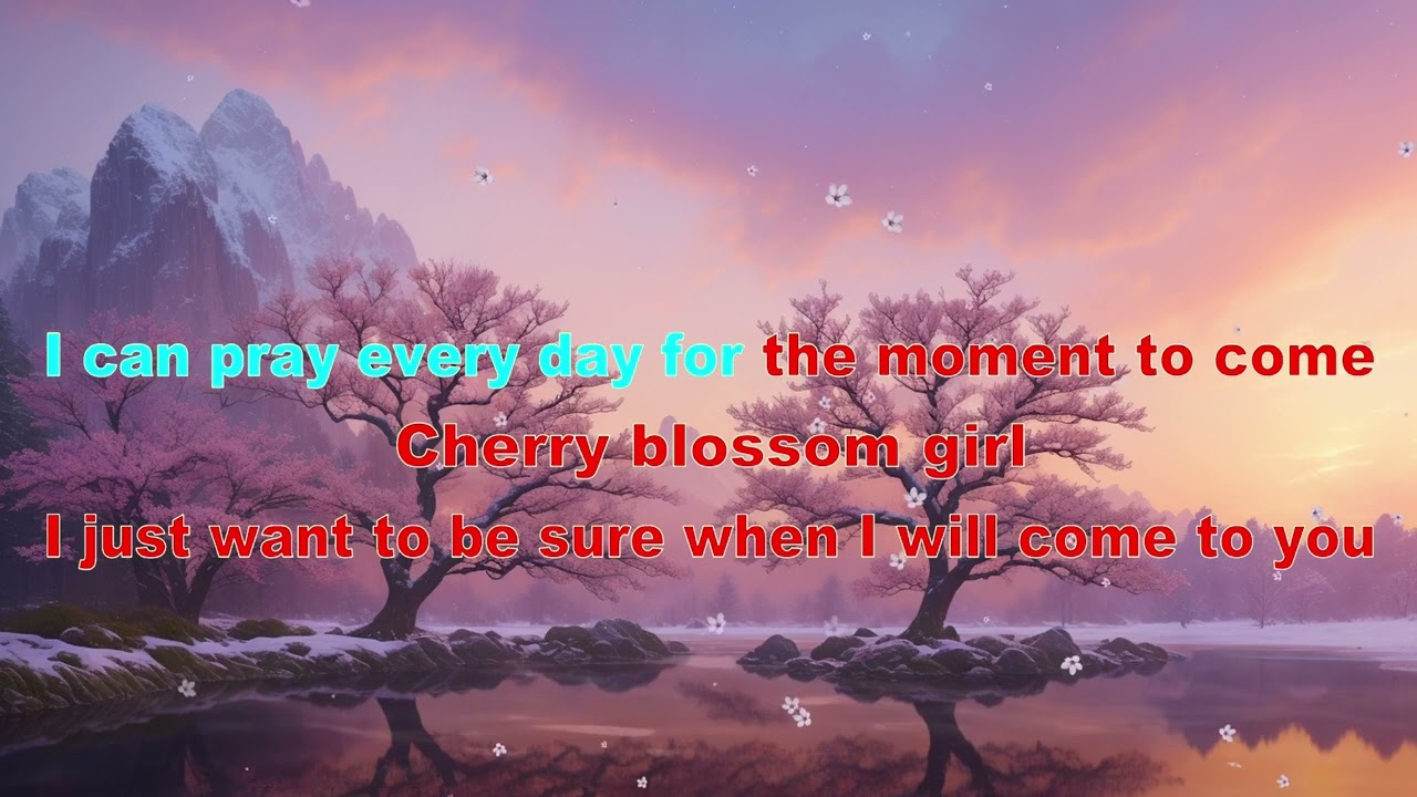 Air - Cherry Blossom Girl (Karaoke / Instrumental) with Lyrics