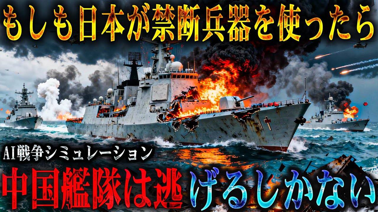 【新兵器の衝撃】もしも三菱メガ粒子砲が実戦配備され中国艦隊に放たれたら、055型はなぜ10分で沈黙し東海の制海権は一夜で逆転するのか？【AIシミュレーション】
