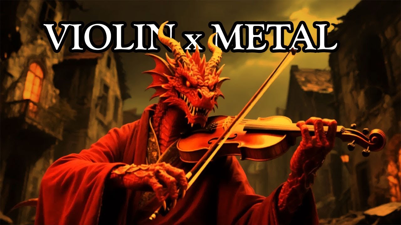 Epic Violin x Death Metal in a Dead City "Symphony of the Red Dragon" | Violin Metal Instrumental