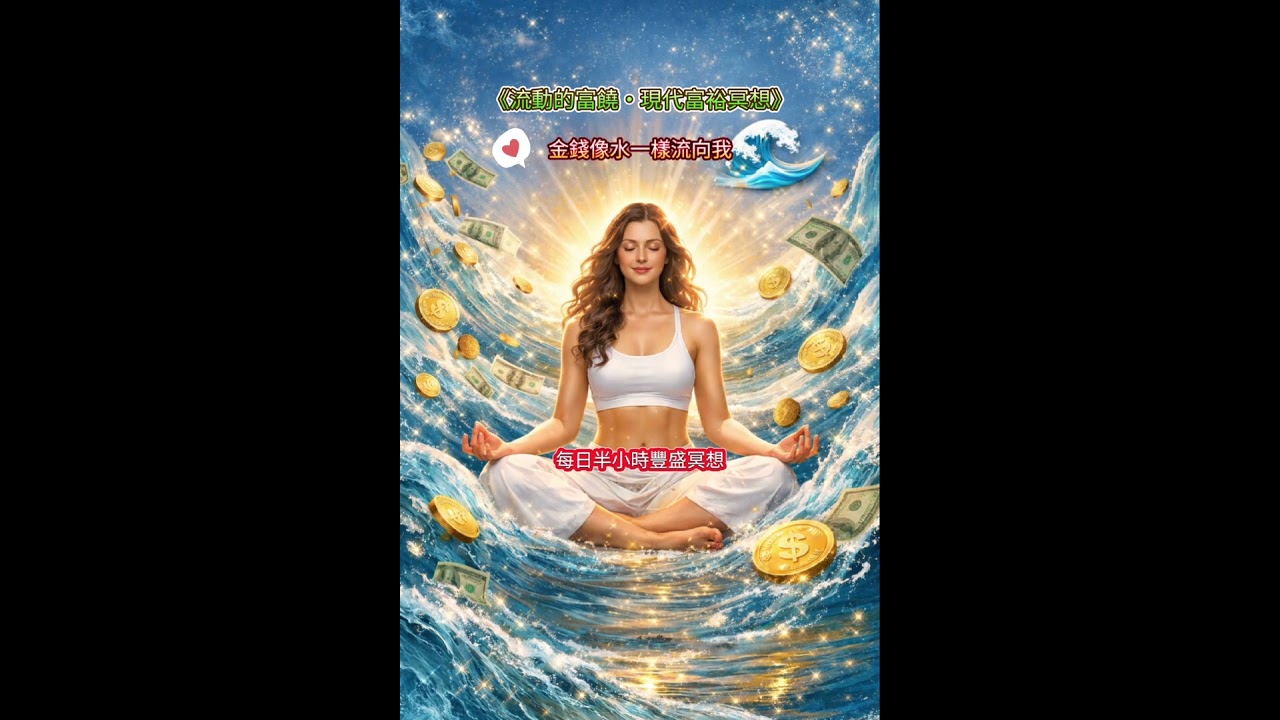 🌊 《流動的富饒・現代富裕冥想》金錢像水一樣流向我／每日半小時豐盛冥想Vol. 24