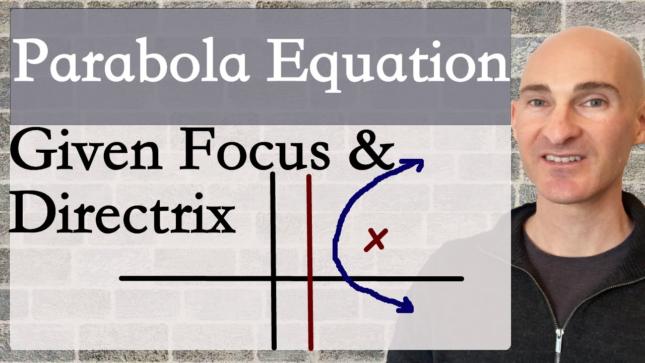 Equation of Parabola Given Focus and Directrix