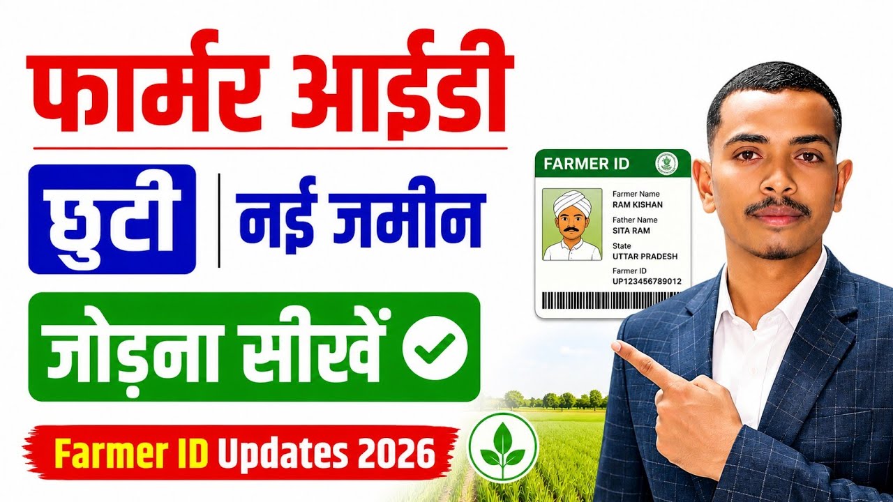 Farmer ID में नई जमीन कैसे जोड़ें | AgriStack Land Update 2026🚨 छूटा खसरा Farmer ID में जोड़ें💯📍