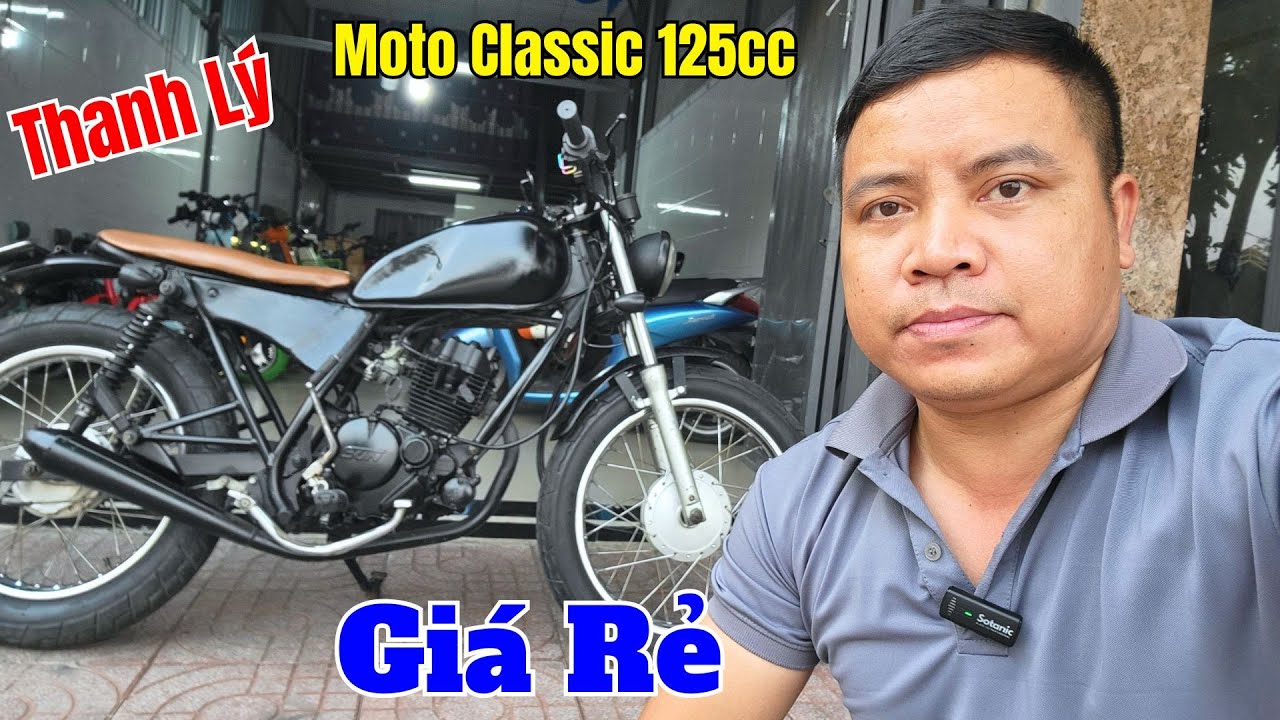 Moto Giá Rẻ - Thanh Lý Moto Bonus 125 Dáng Classic Máy Êm Chạy Mượt