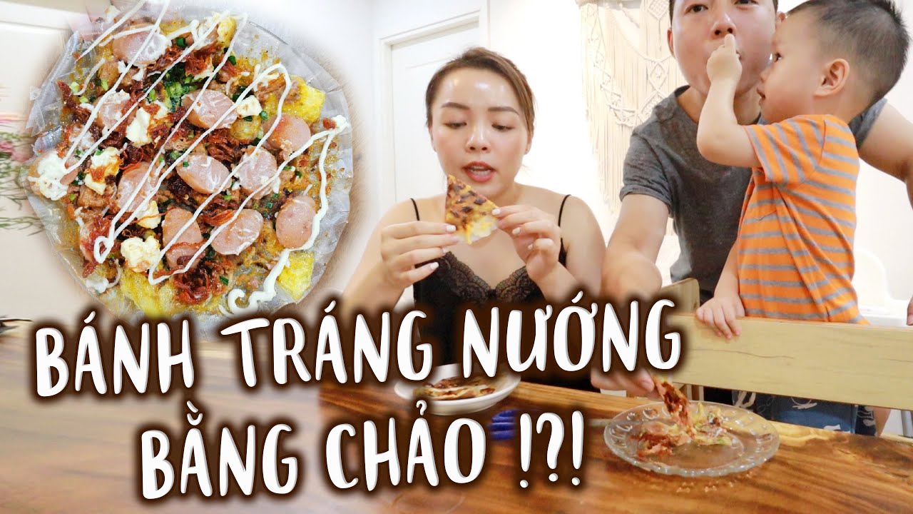 Làm Bánh Tráng Nướng Bằng Chảo Cực Ngon 🤤 Ngày Giãn Cách Đầu Tiên ❤️ TrinhPhamFamily