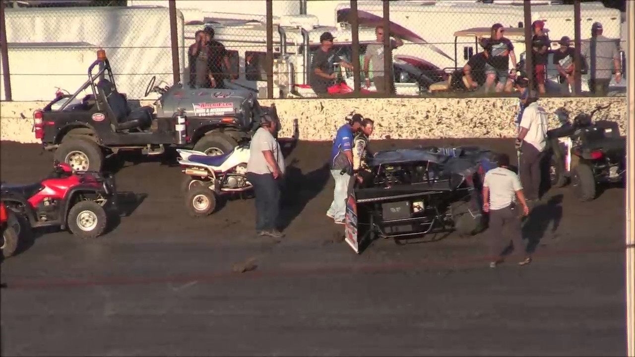 Salina HighBanks Speedway Late Model Heat #1 FB 7 1 17