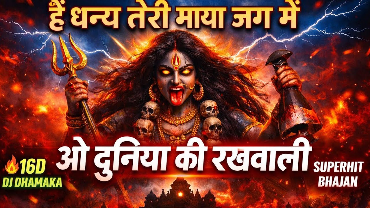 है धन्य तेरी माया जग में ओ दुनिया की रखवाली | Jai Maa Kali | 16D DJ Dhamaka Remix | Superhit Bhajan