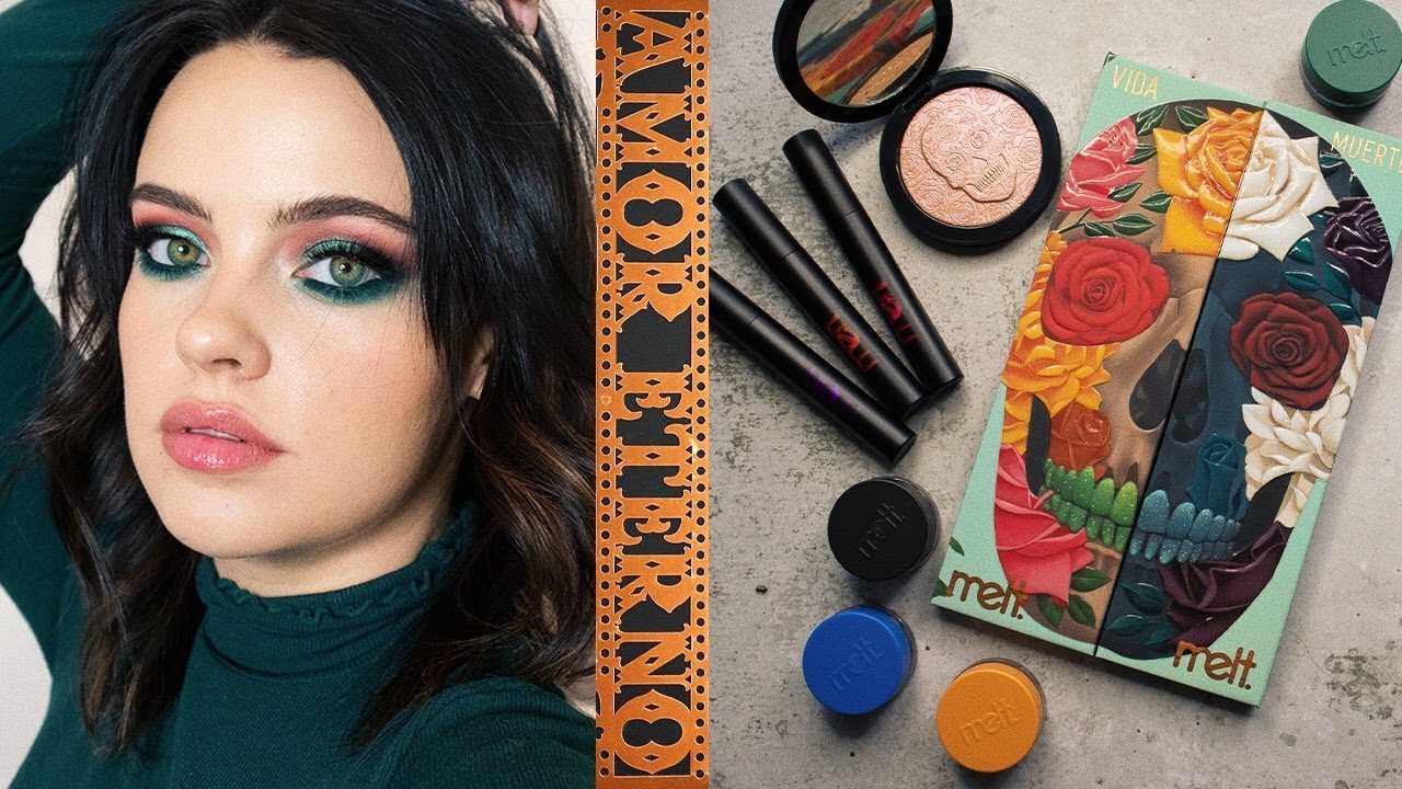 *NEW* MELT COSMETICS AMOR ETERNO LOOK + REVIEW 💀🖤| Julia Adams