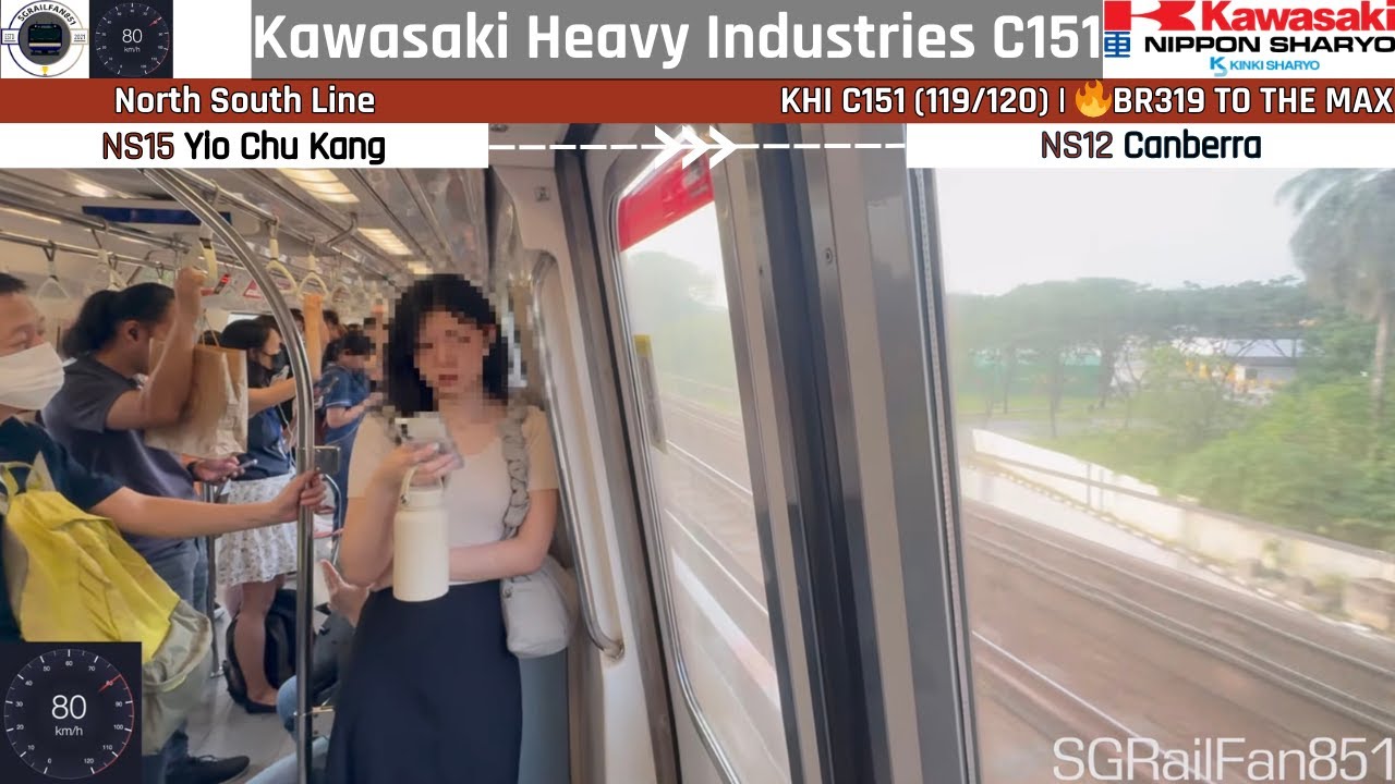 ❌🔴🔥 Kawasaki Heavy Industries C151 (119/120) [Yio Chu Kang → Canberra]
