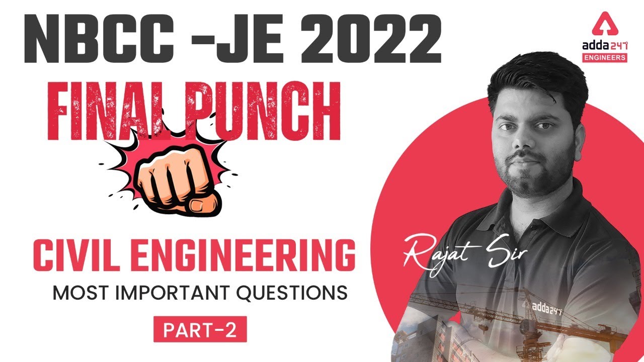 NBCC JE 2022 | NBCC JE Civil | Most Important Questions