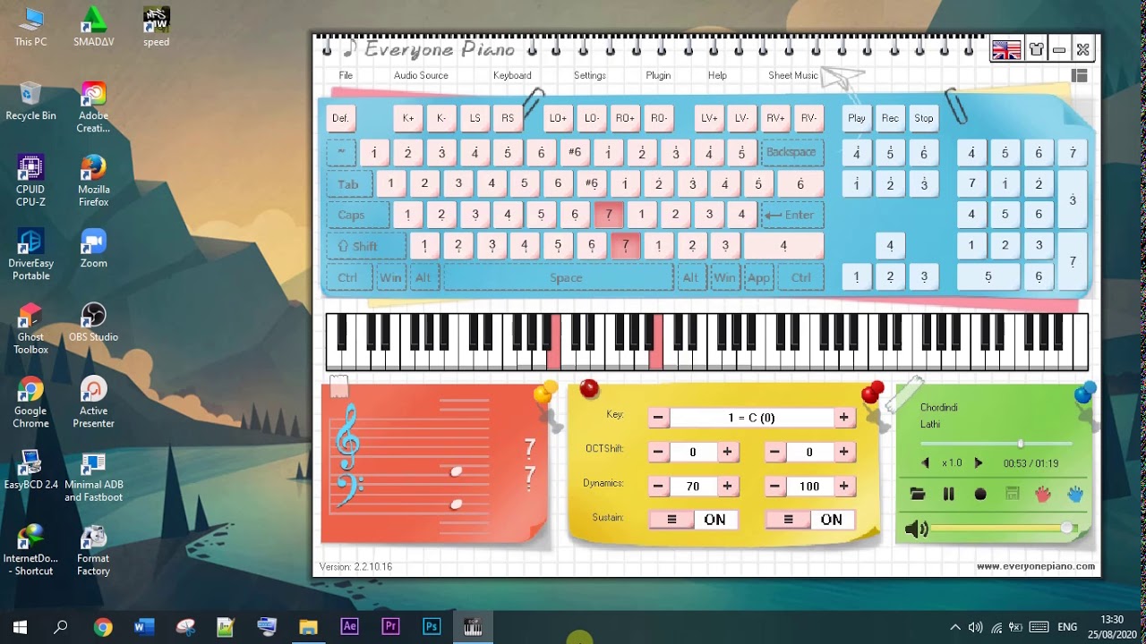 Not Pianika Lathi Weird Genius | Not Angka Lathi