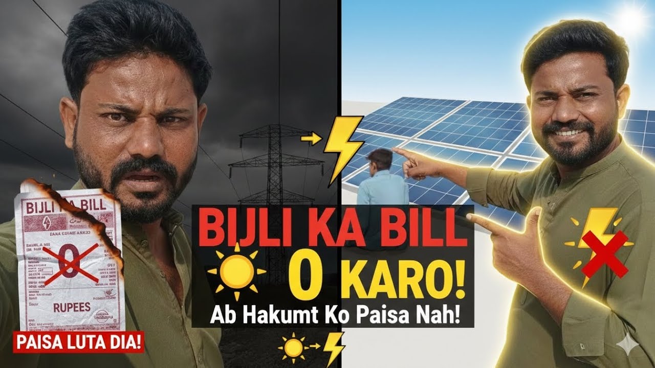 Bijli Ke Zyada Bill Se Tang Aa Kar Ghar Mein Solar System Lagwa Liya