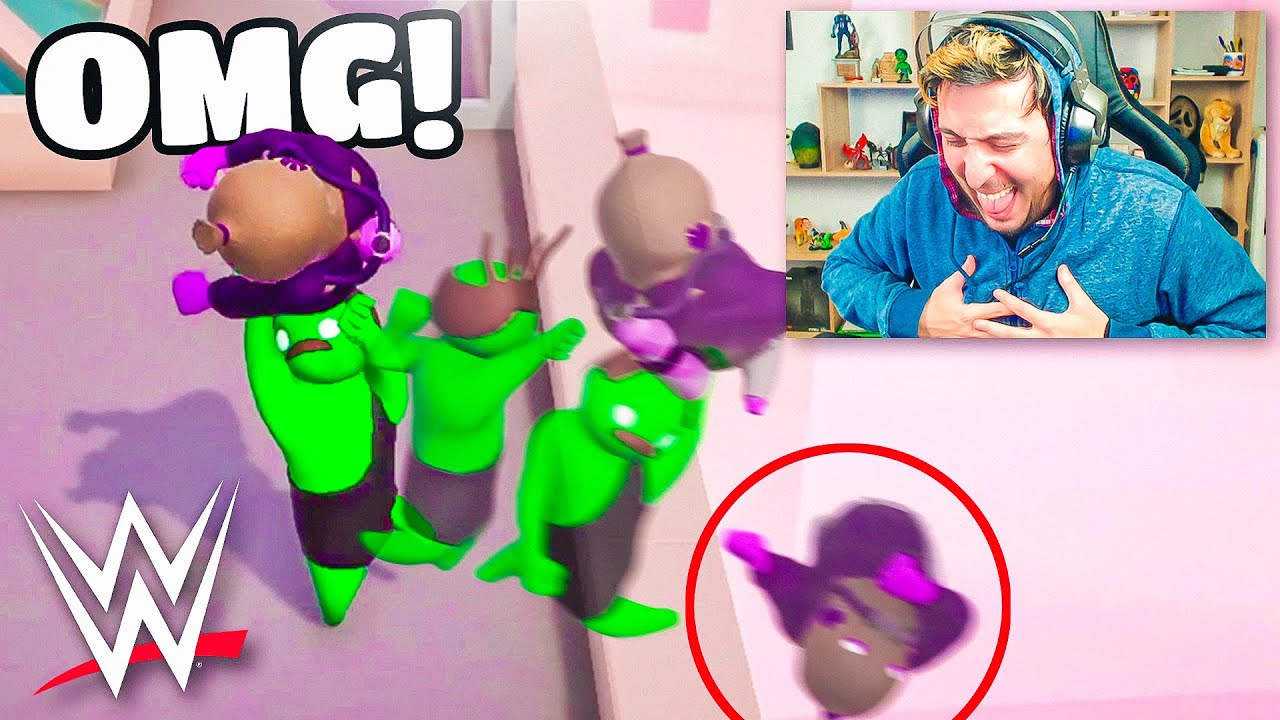 LE HAGO EL MOVIMIENTO MAS PELIGROSO DE LA WWE JAJA! GANG BEASTS