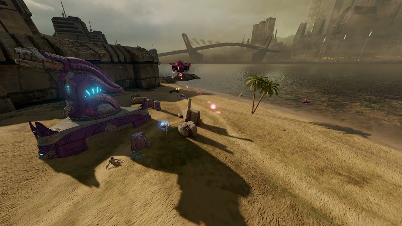Halo 2 Anniversary In-Game Soundtrack - Ghosts of Reach (With Beach Ambience Segment)